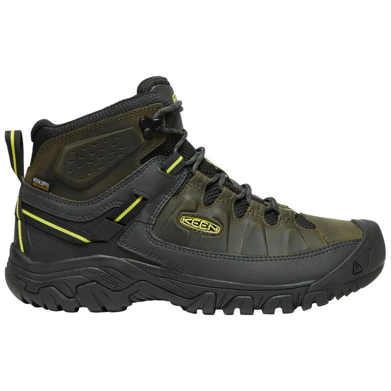 Keen Mens Targhee III Mid WP Hiking Boots Forest Night Evening Primro