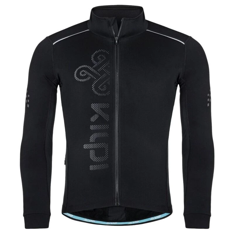 Kilpi Mens Campos Long Sleeve Cycling Jersey (Black) Sportpursuit.co