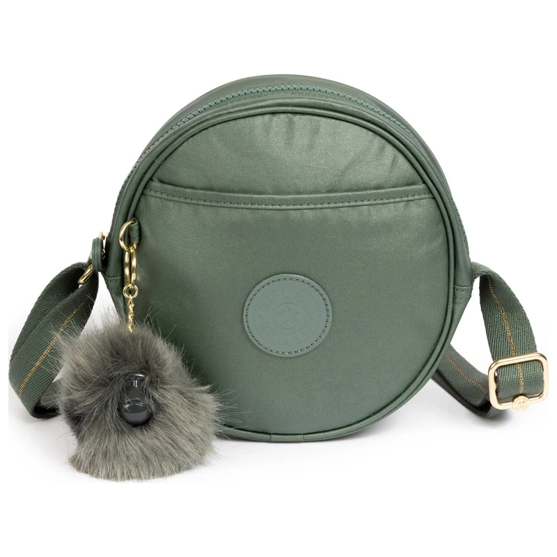 Kipling Womens Avaros Crossbody Bag Metallic Green Sportpursuit