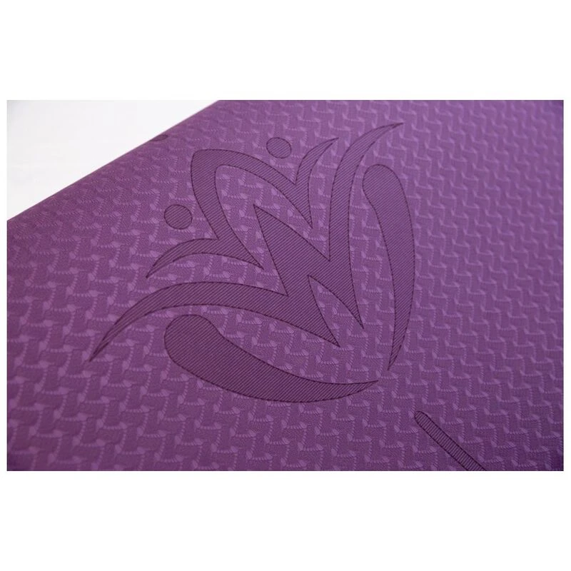 Eco-friendly Yoga Mat With Alignment Lines, Cushioning and Non