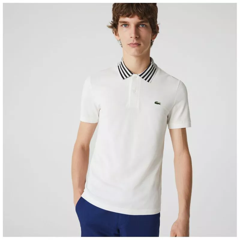 Lacoste Mens Slim Fit Piqué Heritage Polo Shirt (Flour) | Sportpursuit