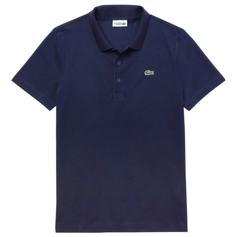 Lacoste Mens Plain Polo Shirt (Navy Blue) | Sportpursuit.com