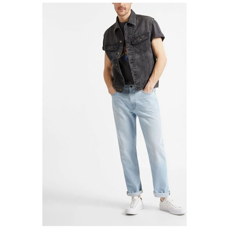 Mens cut off outlet jean jacket