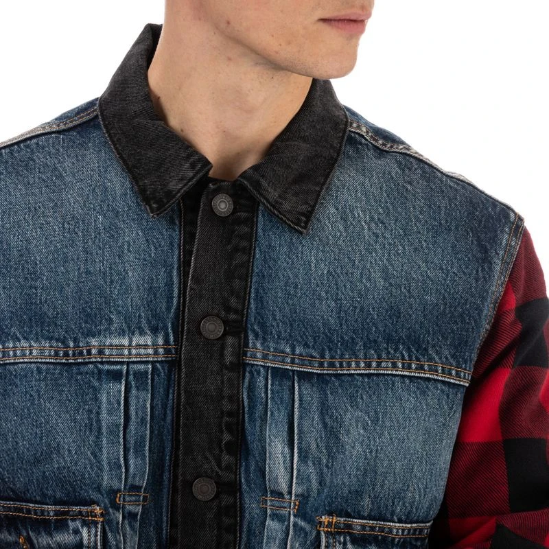 Levi's Mens Type 2 Hybrid Trucker Jacket (Denim) | Sportpursuit.com