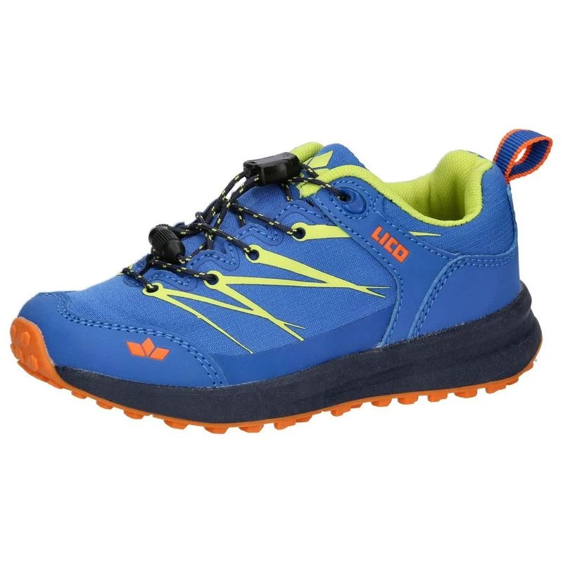 Lico Kids Sheffield Hiking Shoes Blue Lemon Orange Sportpursuit