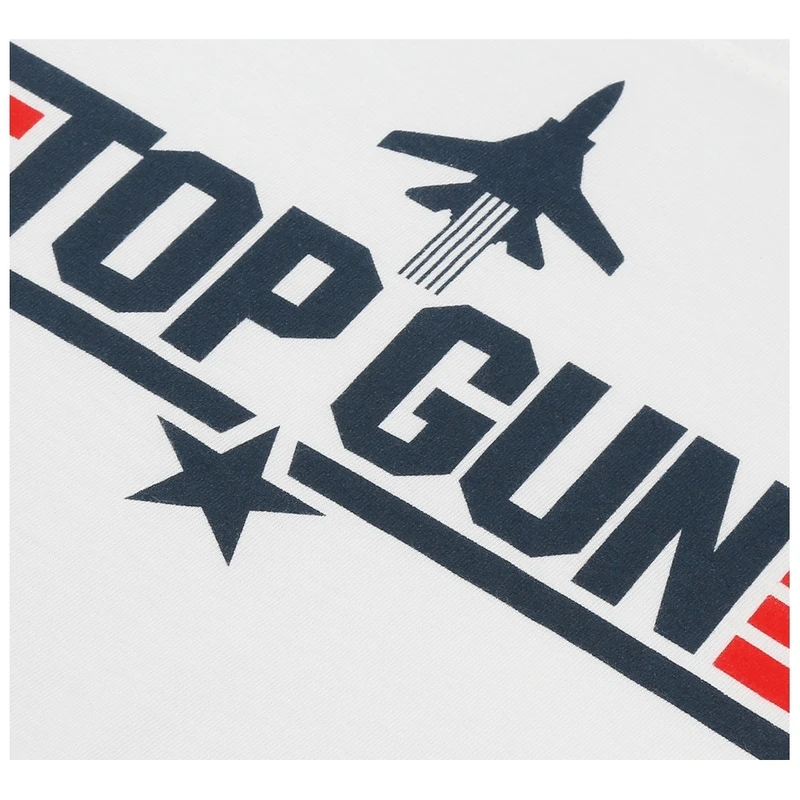 Vintage Club Mens Top Gun Logo TShirt (White)
