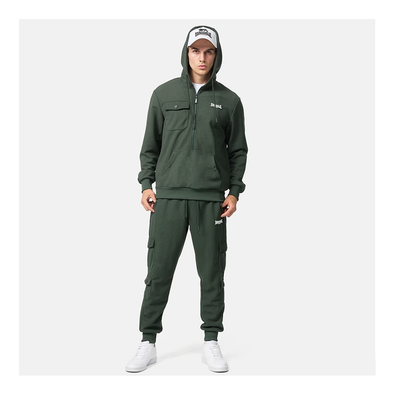 Lonsdale Sweat a capuche Collessie Homme Noir Blanc privatesportsh