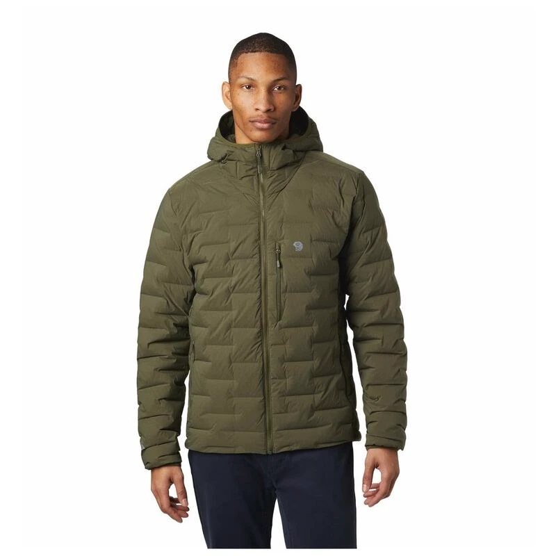 Mens stretchdown hooded jacket discount