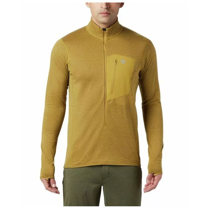 Mountain Hardwear Mens Type 2 Fun 3 4 Zip Pullover Dark Bolt Sport