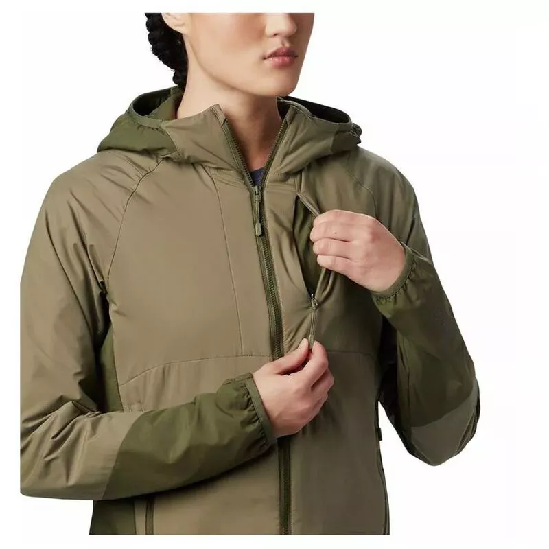 Mountain Hardwear Womens Kor Cirrus Hybrid Jacket Light Army Sport