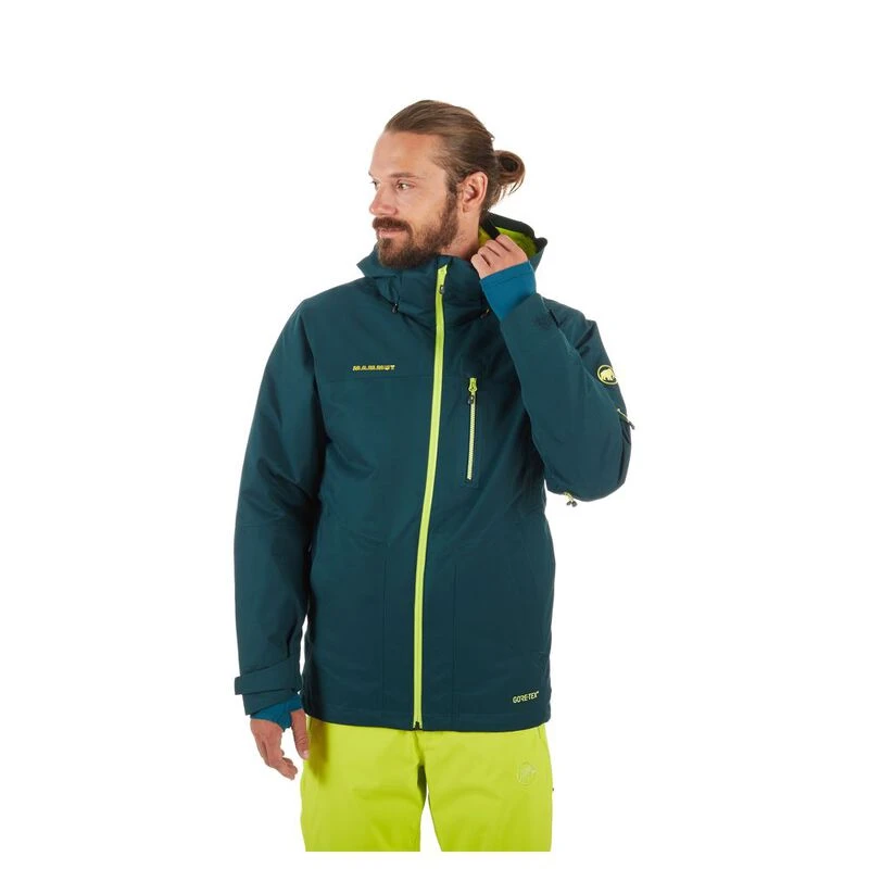 Mammut Mens Stoney GTX Thermo Jacket Dark Teal Canary Sportpursuit