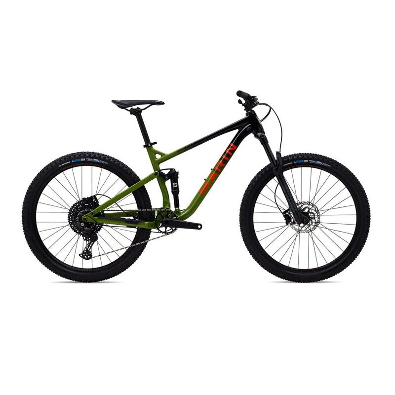 MarinBikes Rift Zone 1 27.5 Full Suspension Mountain Bike Black Oran