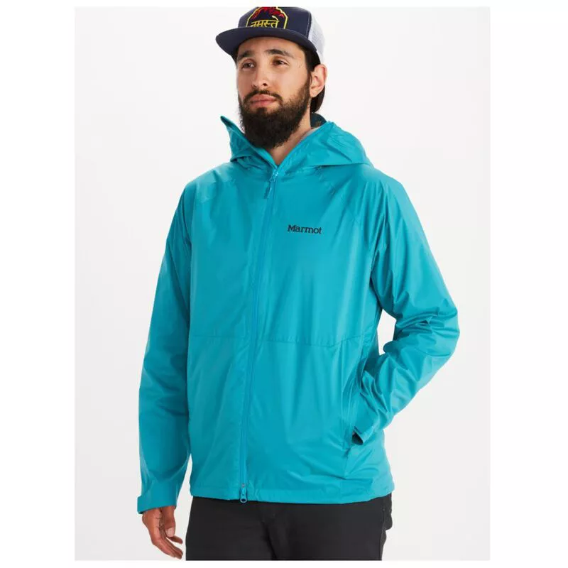 Marmot Mens PreCip Stretch Jacket Enamel Blue Sportpursuit
