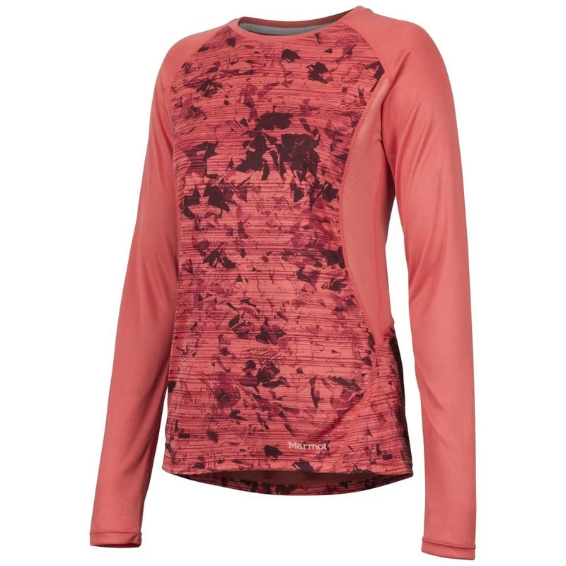 Marmot Womens Crystal Long Sleeve Top Flamingo Mind Game Sportpurs
