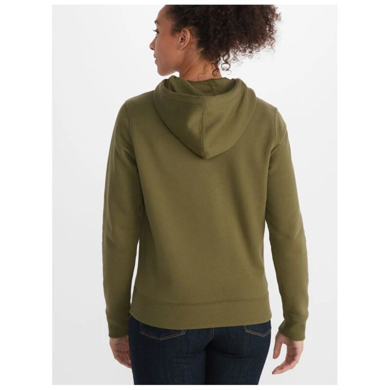 Marmot Womens Coastal Hoodie Winter Moss Peach Sportpursuit