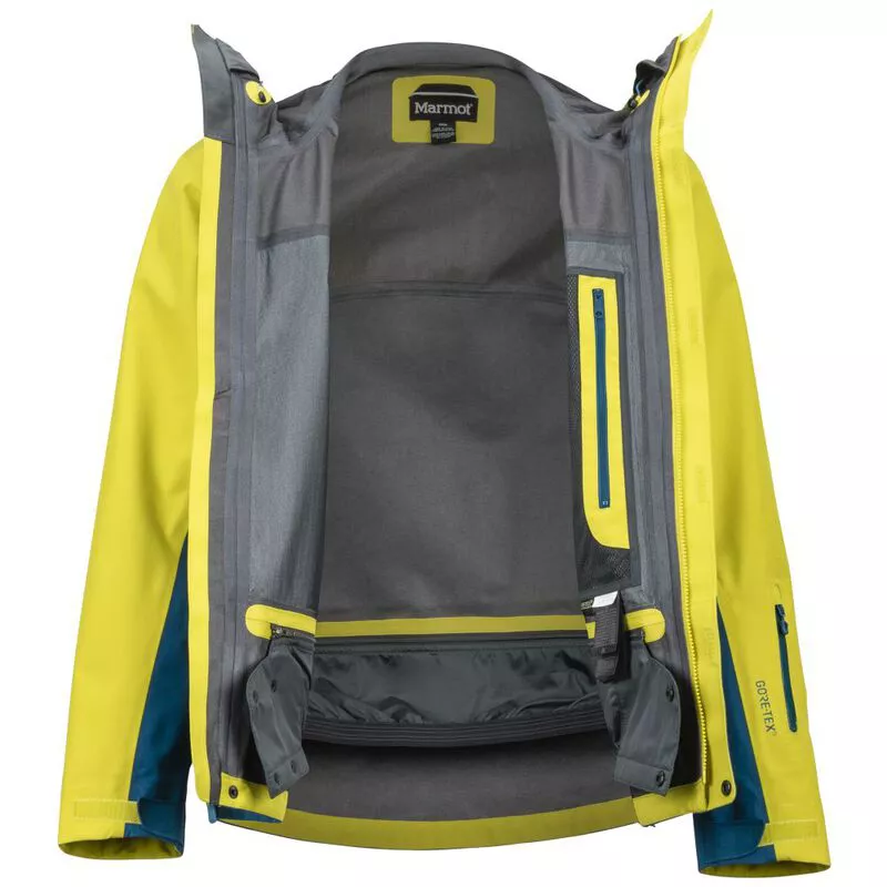Marmot Mens Spire Jacket Citronella Moroccan Blue Sportpursuit