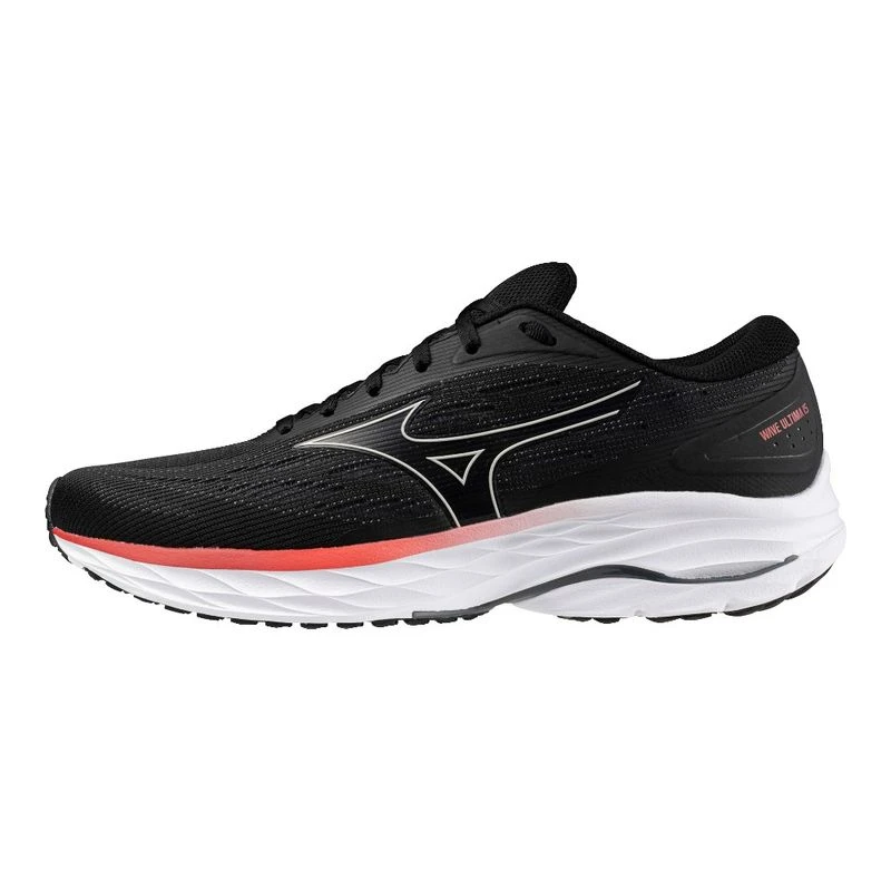 Mizuno Mens Wave Ultima 15 Running Shoes Black OysterMushroom Turbule