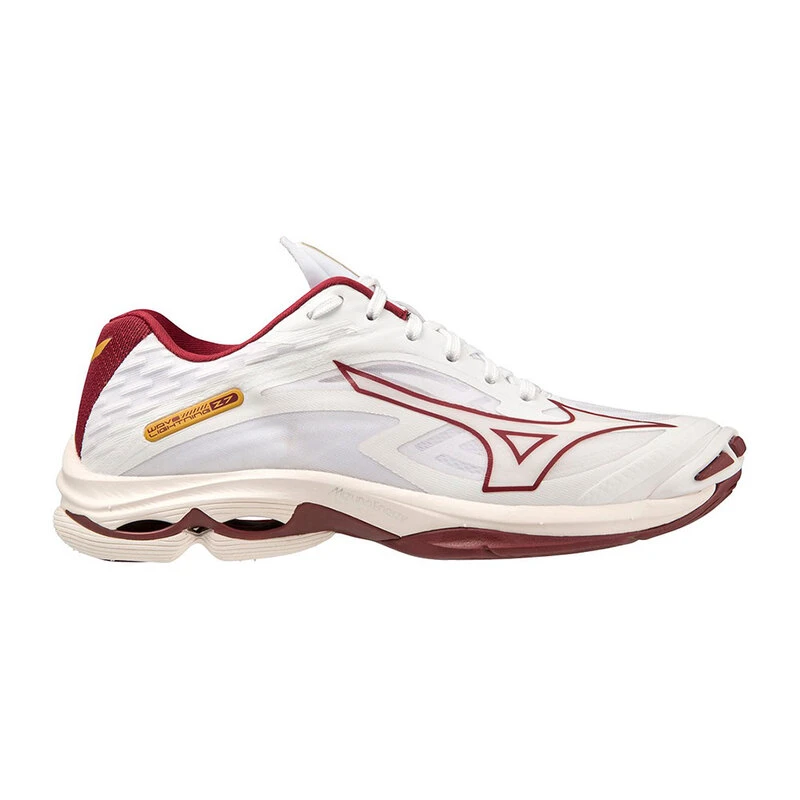 Mizuno Womens Wave Lightning Z7 Footwear White Cabernet Mp Gold Sp