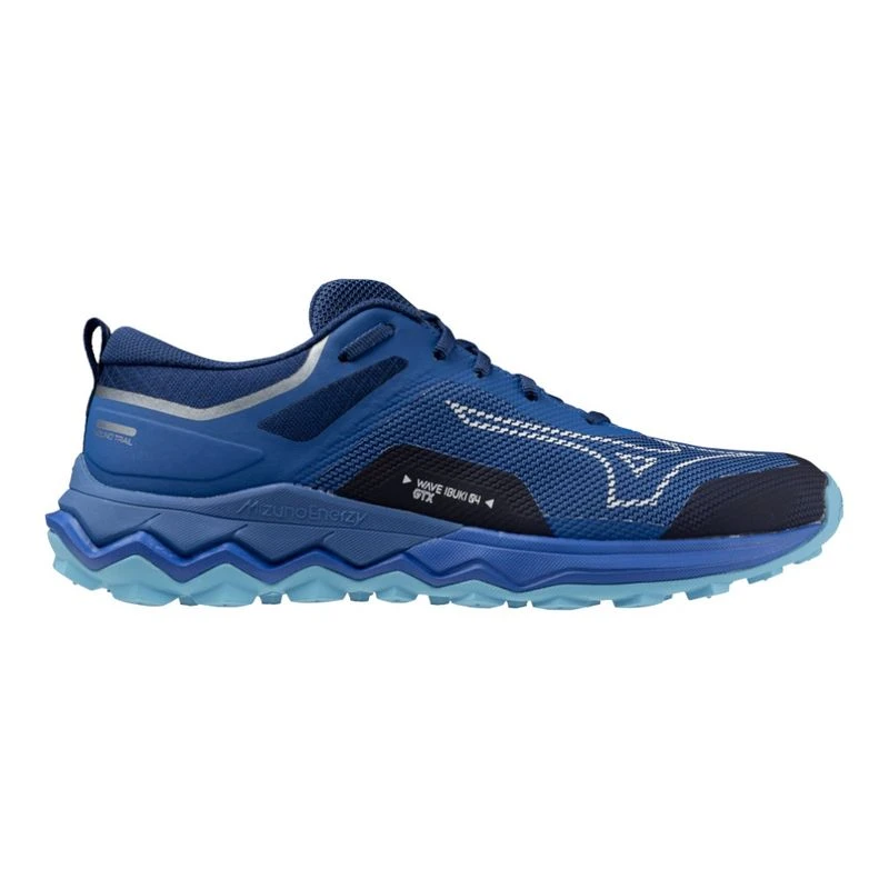 Mizuno Mens Wave Ibuki GTX Trail Running Shoes Blue Sportpursuit.c