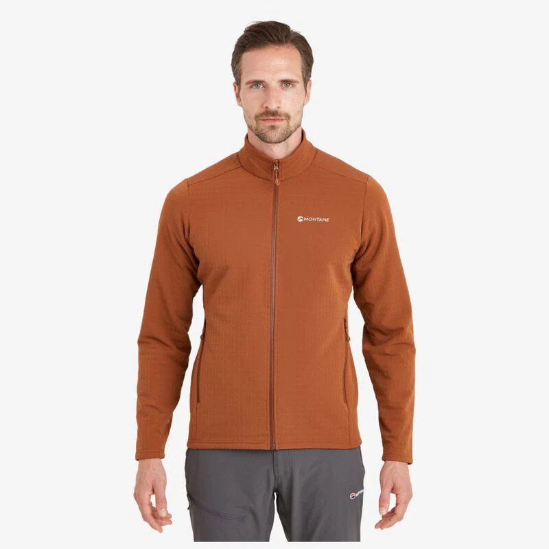 Montane Mens Protium XT Fleece Jacket (Oxide Orange) | Sportpursuit.co