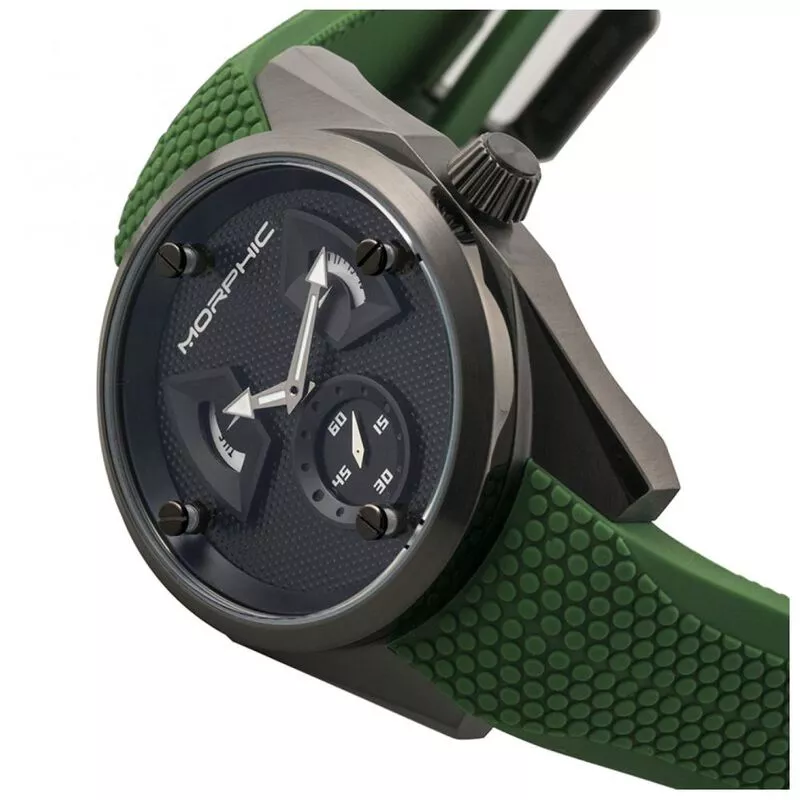 Morphic Mens M34 Watch Black Green Sportpursuit