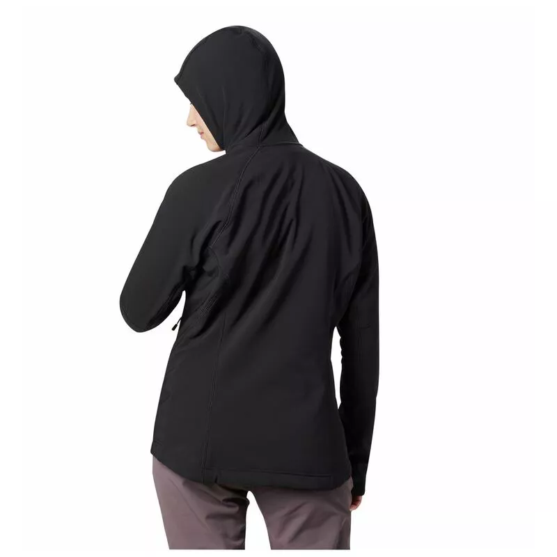 Mountain Hardwear Womens Keele Hybrid Hooded Jacket Black Sportpur