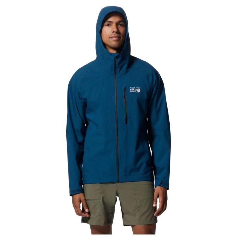 MountainHardwear Mens Stretch Ozonic Jacket Dark Caspian Sportpurs