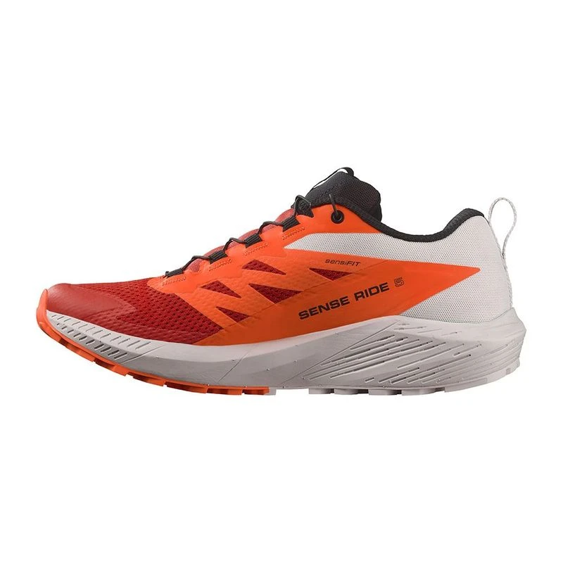 Salomon Mens Sense Ride 5 Trail Running Shoes Red Sportpursuit