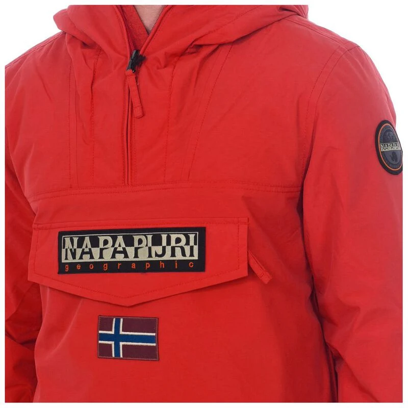 Napapijri Mens Rainforest Winter 3 Jacket Red Sportpursuit