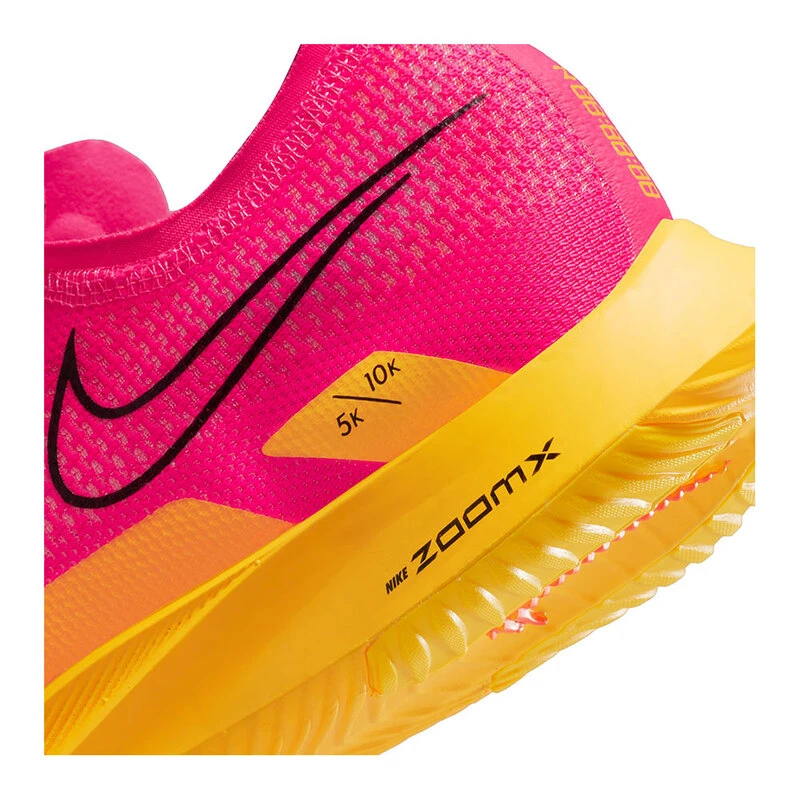 Nike pink and yellow running shoes hotsell