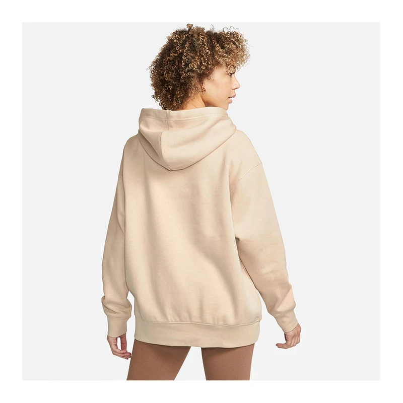 Nike Womens Sportswear Essentials Oversized Hoody Brown Sportpursu