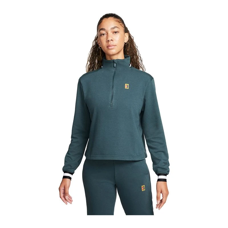 Nike Womens NKCT DF FLC Heritage Jacket Green Sportpursuit