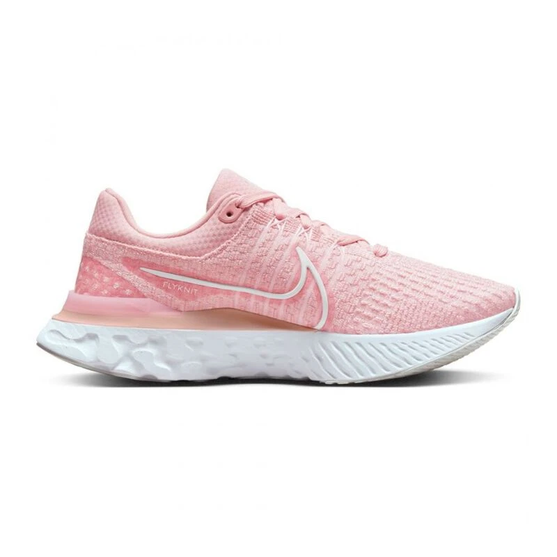 Nike Womens React Infinity Run FK 3 Running Shoes Pink Sportpursui