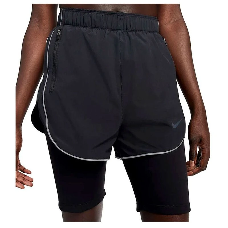 Nike Womens Dri Fit Run Dvn Shorts (Black/Black)