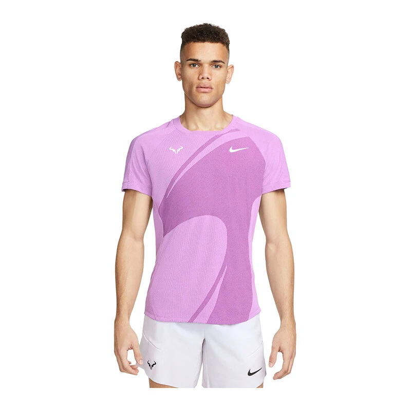Nike Mens Rafa DFadv SS T Shirt Pink Sportpursuit