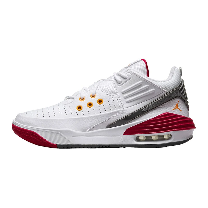 Nike Mens Jordan Max Aura 5 Footwear White Vivid Orange Cardinal Red