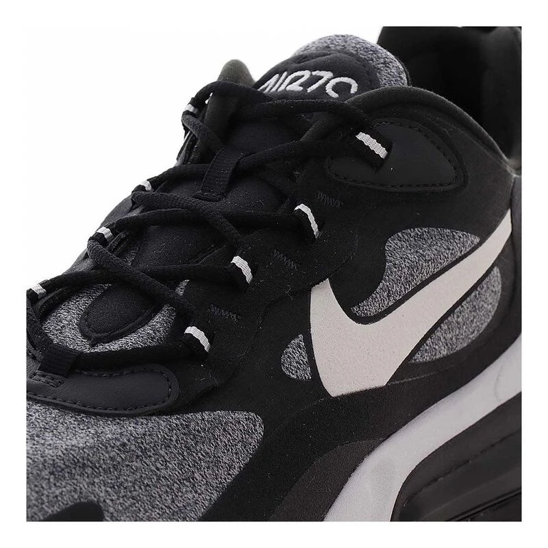 Nike Mens Air Max 270 React Trainers Black Vast Grey Off Black Spo