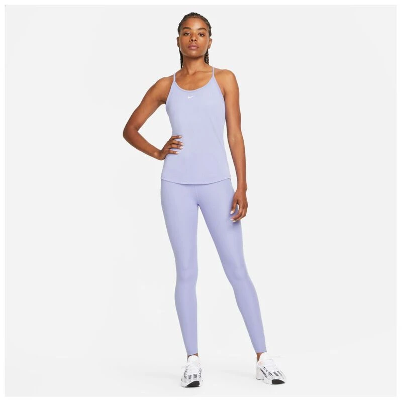 Nike Womens Dri-FIT One Elastika Vest (Light Thistle/White) | Sportpur