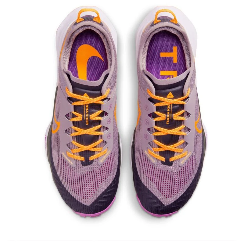 Nike Womens Kiger 8 Trail Running Shoes (Purple Smoke/Total Orange/Bla