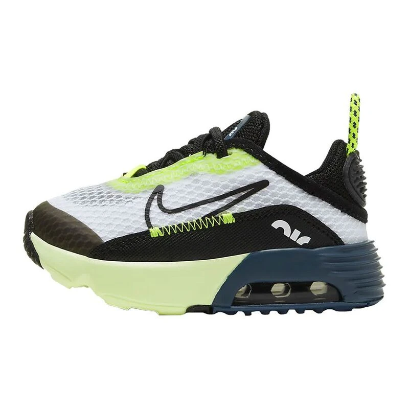 Nike Babies Air Max 2090 TD Trainers White Black Volt Valerian Blue