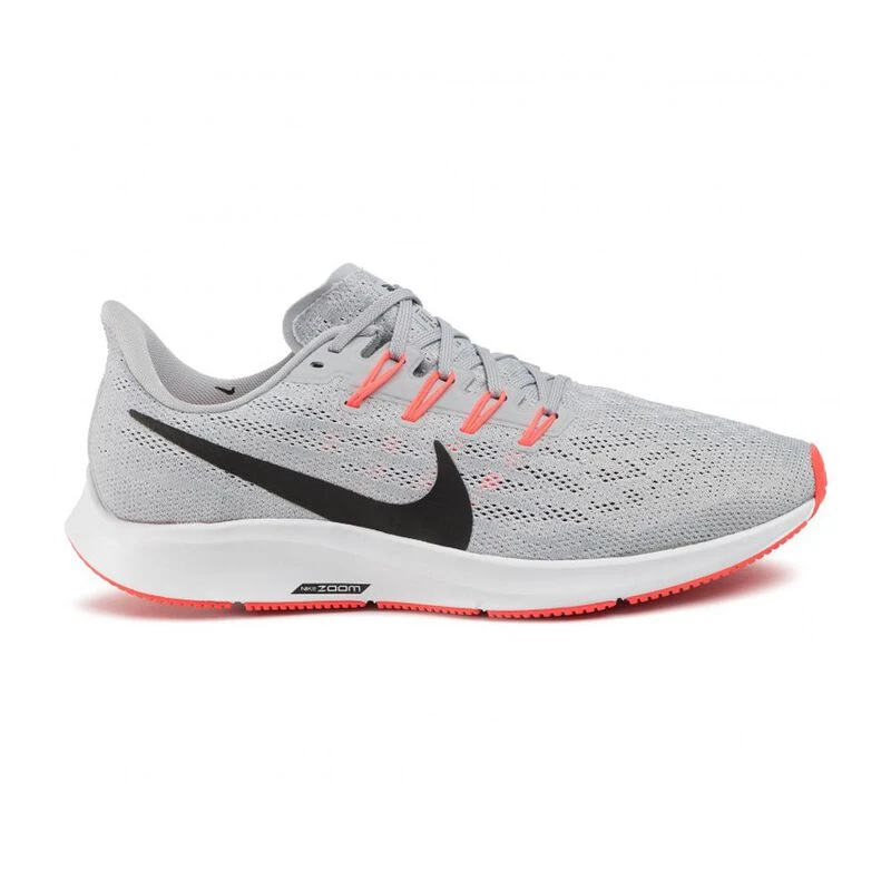 Nike Mens Air Zoom Pegasus 36 Running Shoes (Wolf Grey/Black/White/Bri