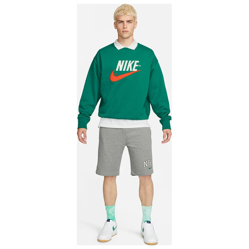 Nike Mens Sportswear Retro Fleece Shorts (Dark Grey Heather)