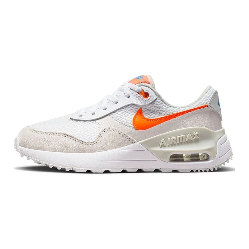 Nike Kids Air Max Systm (GS) Casual Shoes (White/Total Orange Phantom