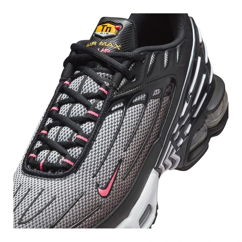 Nike Mens Air Max Plus III Casual Shoes Black Sunset Pulse White Cham
