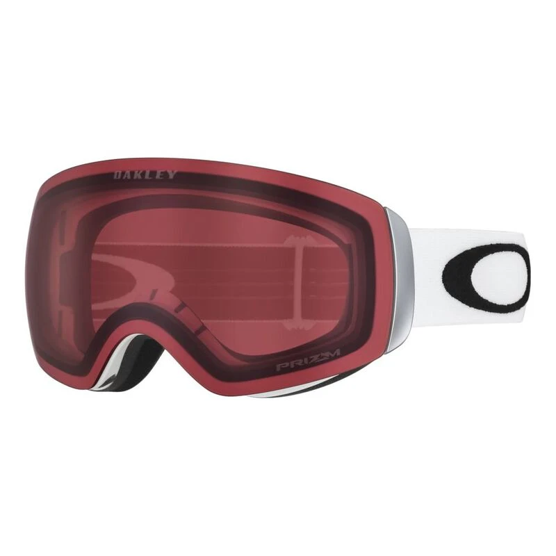 Oakley Flight Deck XM Ski Goggles (Matte White/Prizm Rose) | Sportpurs