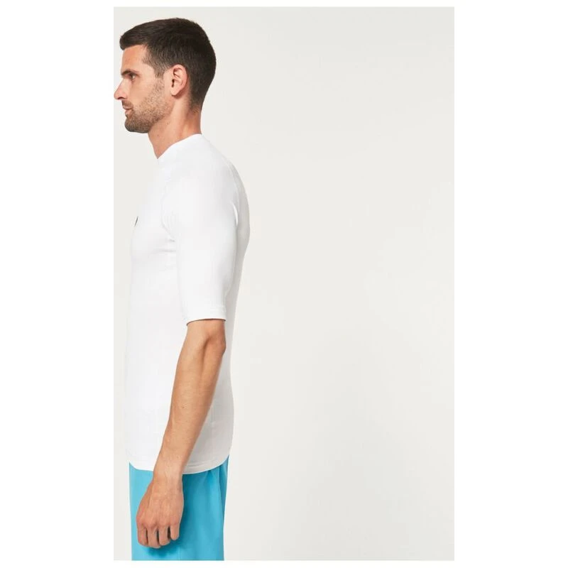 Oakley Mens Ellipse Rashguard Top White Sportpursuit