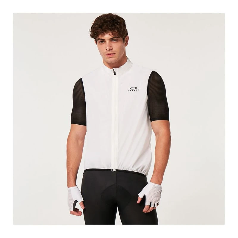 Oakley Mens Endurance PKBL Wind Gilet White Sportpursuit