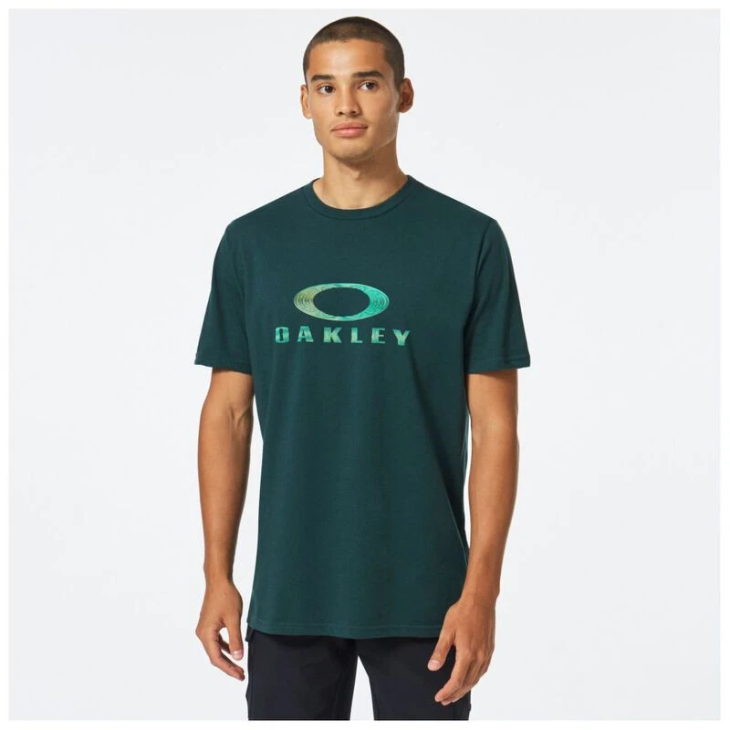 Oakley Mens Planetary Ring Bark T-Shirt (Hunter Green) | Sportpursuit.