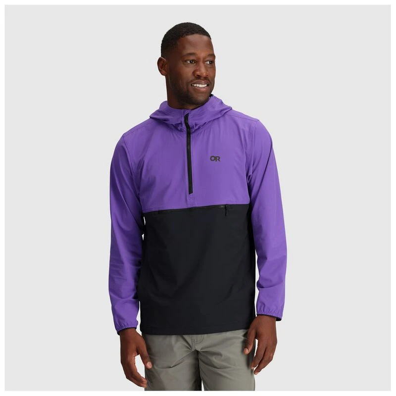 OutdoorResearch Mens Ferrosi Anorak Jacket Regal Black Sportpursui