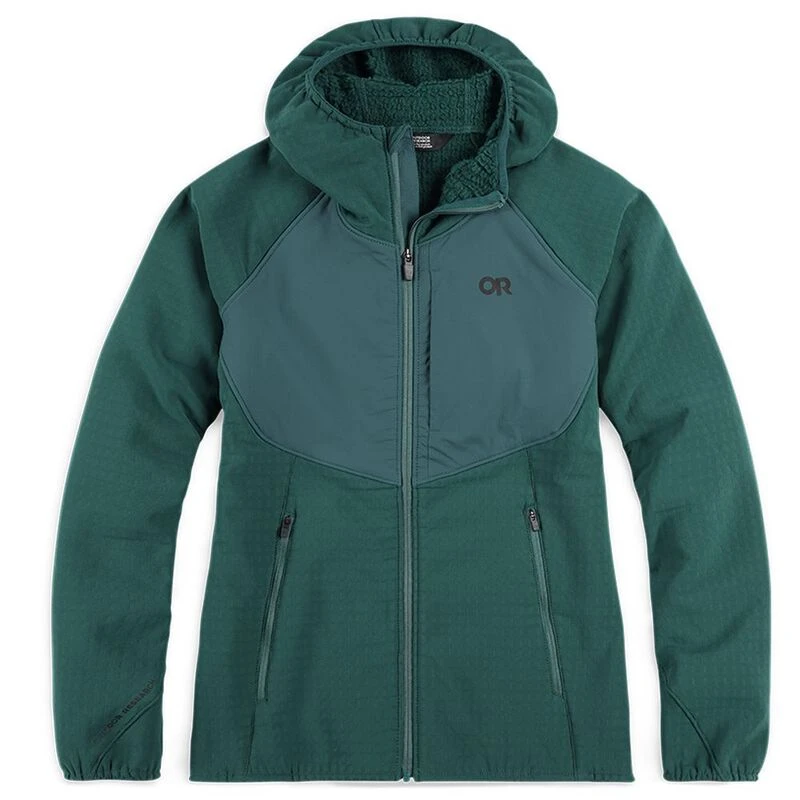 Outdoor Research Womens Vigor Plus Hooded Jacket (Treeline) Sportpur